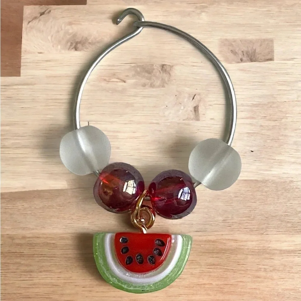 🍄Fruity Wine Glass Charms